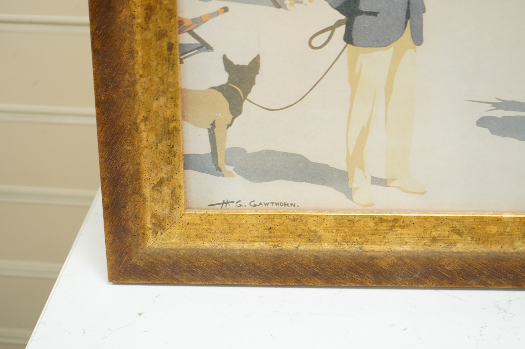 After Henry George Gawthorn (1879-1941), Brighton views, pair of colour prints, 37 x 63cm